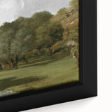 Vintage Olive Tree Art - Rustic Countryside Canvas