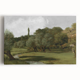 Vintage Olive Tree Art - Rustic Countryside Canvas