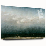 Vintage Seascape Art - Dramatic Beach Landscape Canvas