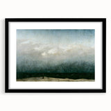 Vintage Seascape Art - Dramatic Beach Landscape Canvas