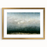 Vintage Seascape Art - Dramatic Beach Landscape Canvas
