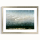 Vintage Seascape Art - Dramatic Beach Landscape Canvas