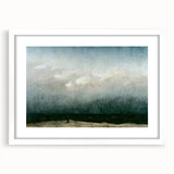 Vintage Seascape Art - Dramatic Beach Landscape Canvas