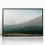 Vintage Seascape Art - Dramatic Beach Landscape Canvas