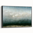 Vintage Seascape Art - Dramatic Beach Landscape Canvas