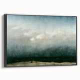 Vintage Seascape Art - Dramatic Beach Landscape Canvas