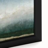 Vintage Seascape Art - Dramatic Beach Landscape Canvas
