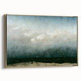 Vintage Seascape Art - Dramatic Beach Landscape Canvas