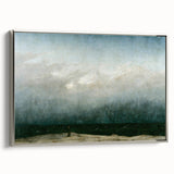 Vintage Seascape Art - Dramatic Beach Landscape Canvas