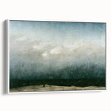 Vintage Seascape Art - Dramatic Beach Landscape Canvas