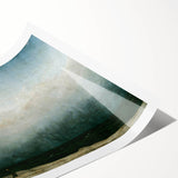 Vintage Seascape Art - Dramatic Beach Landscape Canvas