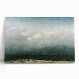 Vintage Seascape Art - Dramatic Beach Landscape Canvas