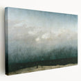 Vintage Seascape Art - Dramatic Beach Landscape Canvas