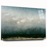 Vintage Seascape Art - Dramatic Beach Landscape Canvas