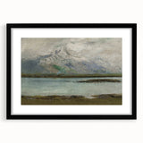 Vintage Mountain Landscape Art - Serene Lake Canvas