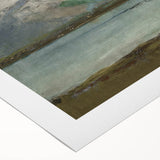 Vintage Mountain Landscape Art - Serene Lake Canvas