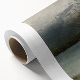 Vintage Mountain Landscape Art - Serene Lake Canvas