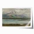 Vintage Mountain Landscape Art - Serene Lake Canvas