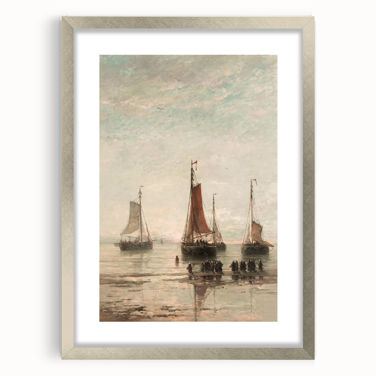 Vintage Sailing Ship Art – Classic Coastal Seascape Wall Print