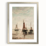 Vintage Sailing Ship Art – Classic Coastal Seascape Wall Print