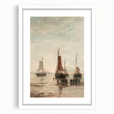 Vintage Sailing Ship Art – Classic Coastal Seascape Wall Print