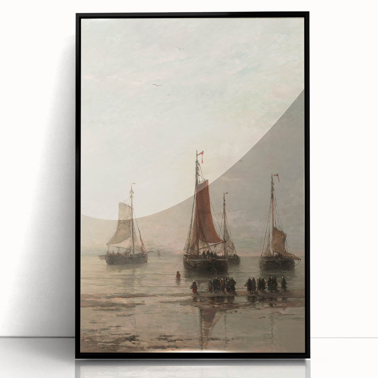 Vintage Sailing Ship Art – Classic Coastal Seascape Wall Print