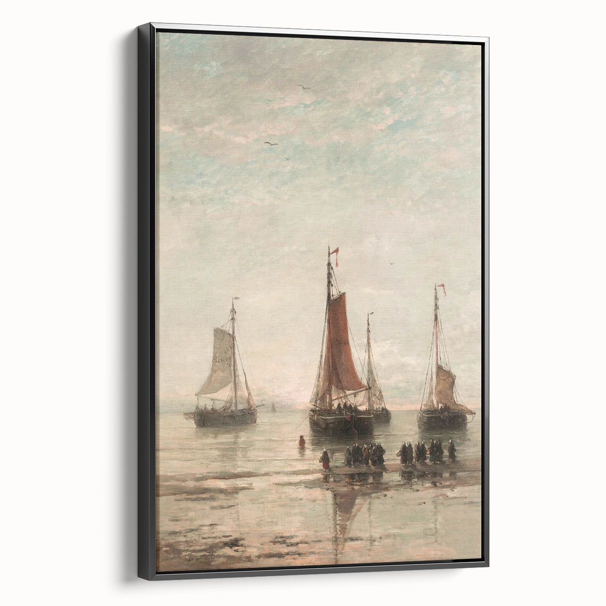 Vintage Sailing Ship Art – Classic Coastal Seascape Wall Print