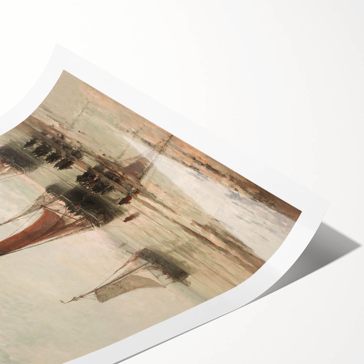 Vintage Sailing Ship Art – Classic Coastal Seascape Wall Print