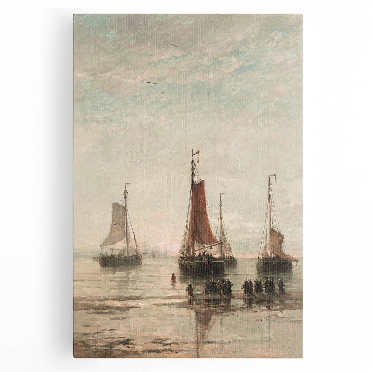 Vintage Sailing Ship Art – Classic Coastal Seascape Wall Print