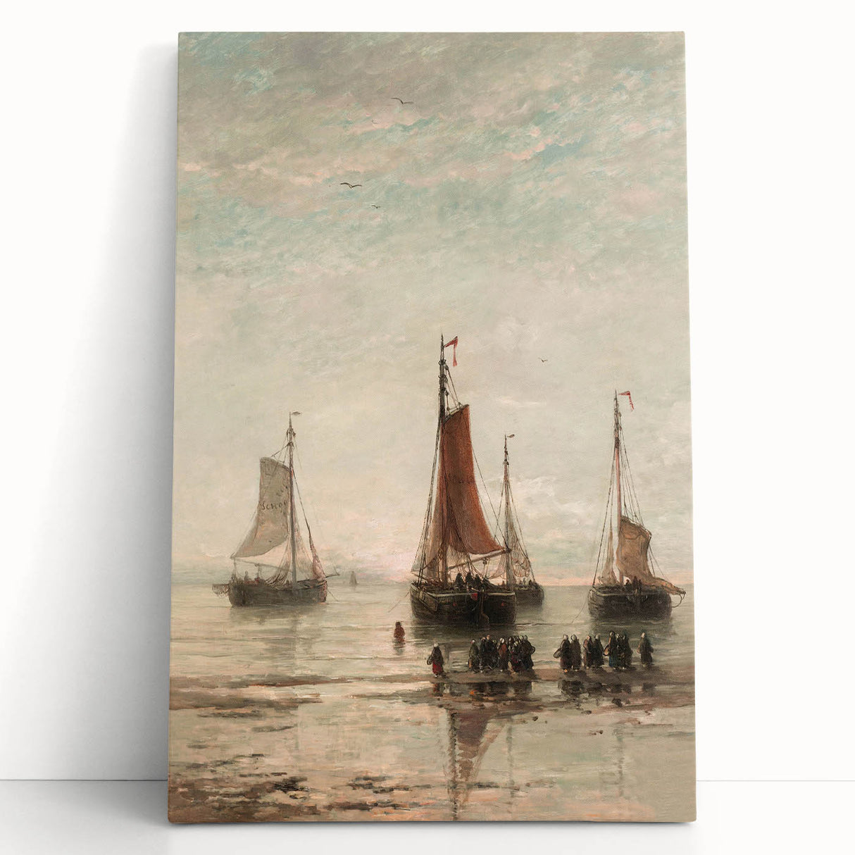 Vintage Sailing Ship Art – Classic Coastal Seascape Wall Print