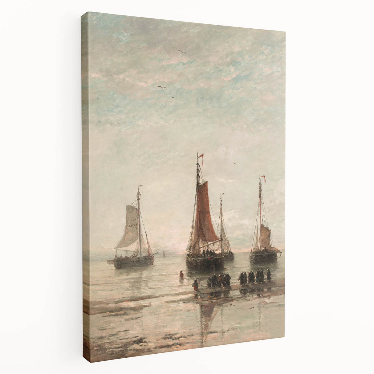 Vintage Sailing Ship Art – Classic Coastal Seascape Wall Print