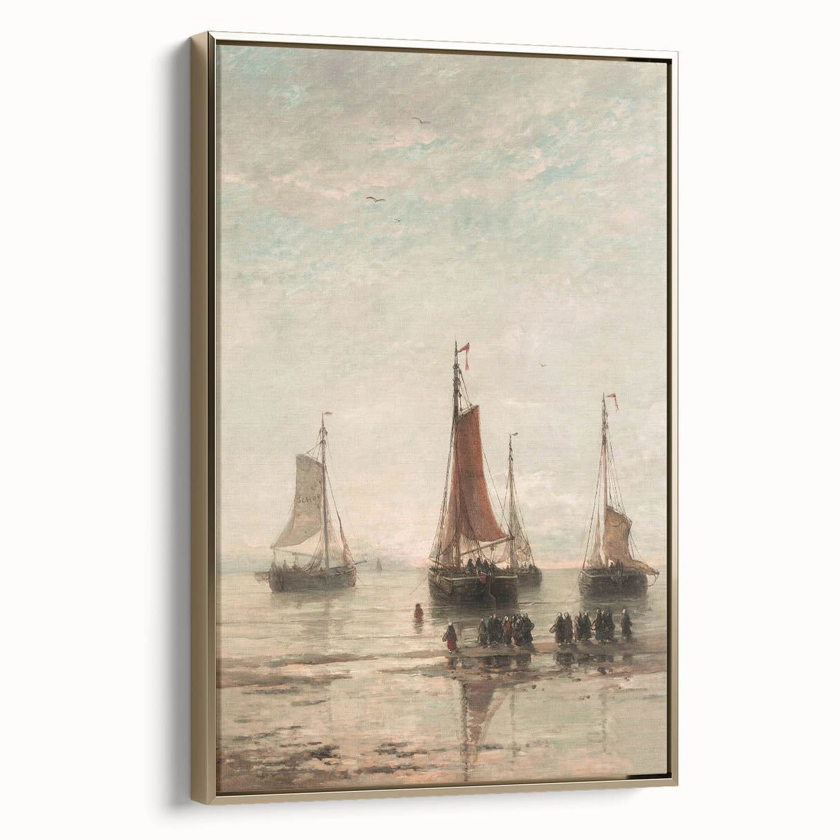 Vintage Sailing Ship Art – Classic Coastal Seascape Wall Print
