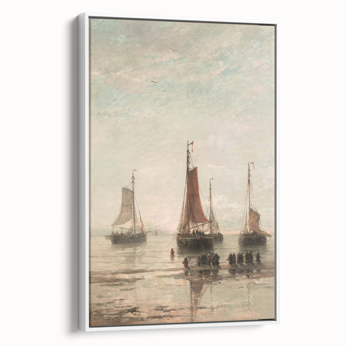 Vintage Sailing Ship Art – Classic Coastal Seascape Wall Print