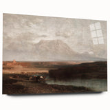 Vintage Western Landscape Art - Desert Mountain Canvas