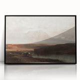 Vintage Western Landscape Art - Desert Mountain Canvas