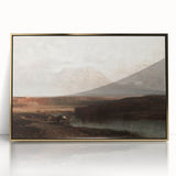 Vintage Western Landscape Art - Desert Mountain Canvas