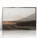 Vintage Western Landscape Art - Desert Mountain Canvas