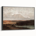 Vintage Western Landscape Art - Desert Mountain Canvas