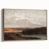 Vintage Western Landscape Art - Desert Mountain Canvas