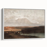 Vintage Western Landscape Art - Desert Mountain Canvas