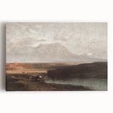 Vintage Western Landscape Art - Desert Mountain Canvas