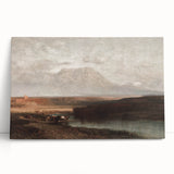 Vintage Western Landscape Art - Desert Mountain Canvas