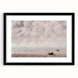 Vintage Coastal Seascape Art - Peaceful Beach Canvas