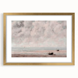 Vintage Coastal Seascape Art - Peaceful Beach Canvas