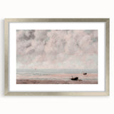 Vintage Coastal Seascape Art - Peaceful Beach Canvas