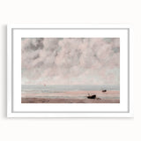 Vintage Coastal Seascape Art - Peaceful Beach Canvas