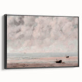 Vintage Coastal Seascape Art - Peaceful Beach Canvas