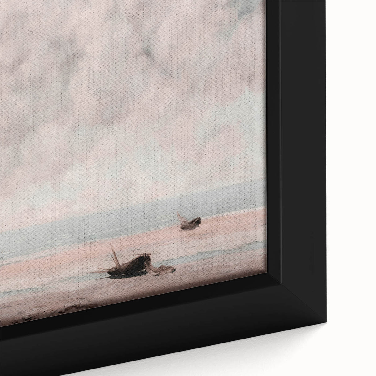 Vintage Coastal Seascape Art - Peaceful Beach Canvas