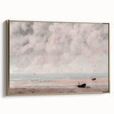 Vintage Coastal Seascape Art - Peaceful Beach Canvas