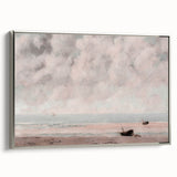 Vintage Coastal Seascape Art - Peaceful Beach Canvas
